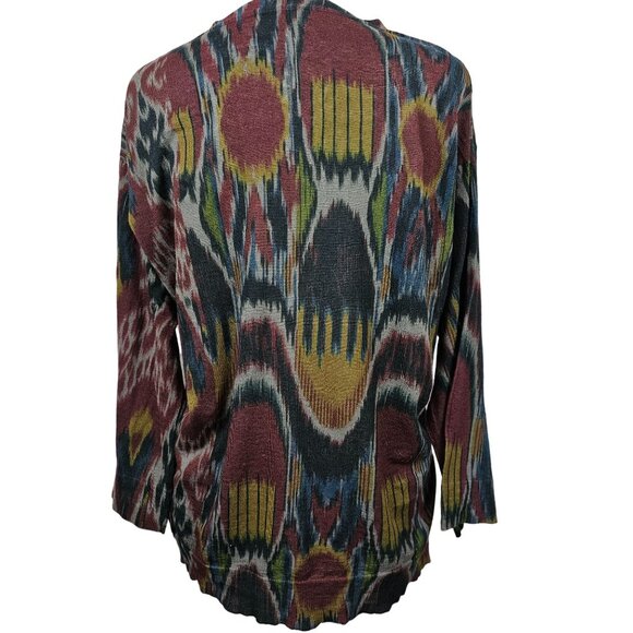 Dries Van Noten XS Cardigan Linen Cotton Button Front Multicolor Layering Piece - Picture 5 of 16